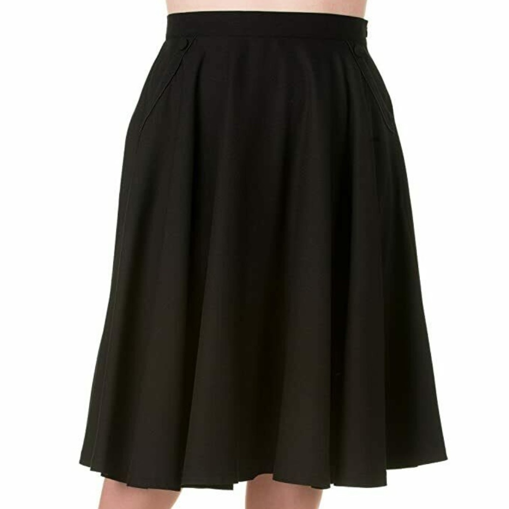 Banned Pocket Swing Skirt Black 3XL or 4XL Plus Size